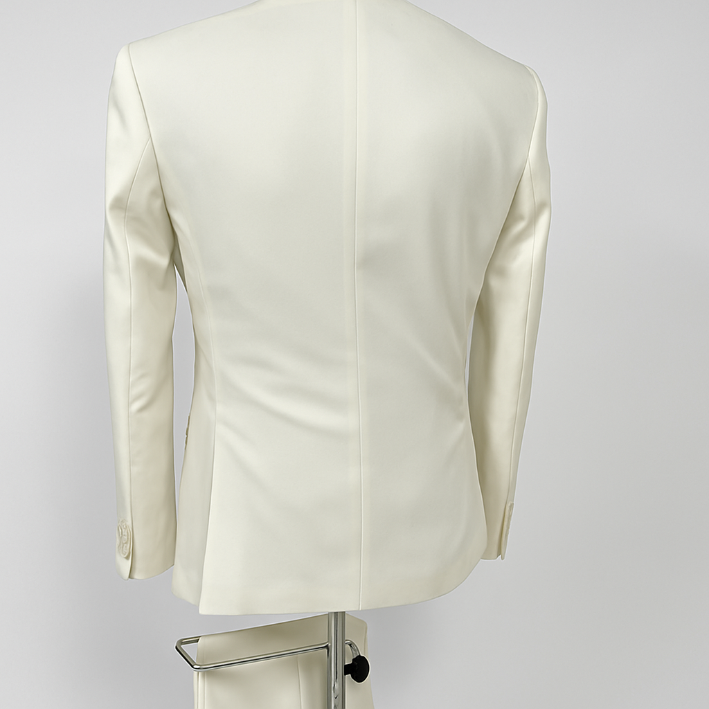 Costume Suits croisé Blanc cassé  Taille. 48 Wool laine Neuf sans étiquette