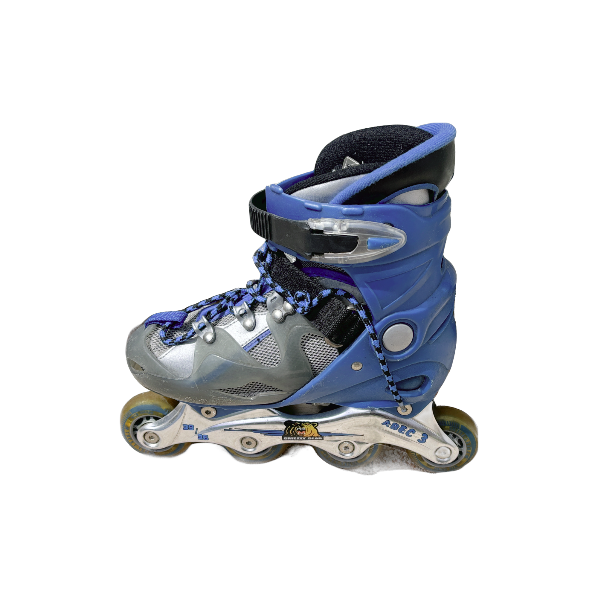 Sport ROLLER ABEC 3 GRIZZLY GEAR pointure 36 - 39 évolutif bleu