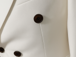 Costume Suits croisé Blanc cassé  Taille. 48 Wool laine Neuf sans étiquette