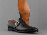 Chaussures Monk Strap en cuir noir – Atelier