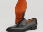 Mocassins en cuir noir prestige