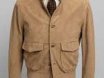 Veste en simili-Suède beige 54   XXL Neuf avec étiquette. Emporio
