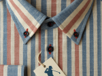 Chemise en Lin à rayures.  Taille M/L : Neuf avec étiquette