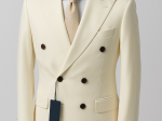 Costume Suits croisé Blanc cassé  Taille. 48 Wool laine Neuf sans étiquette