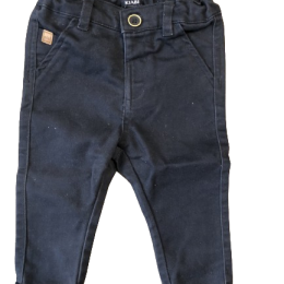 KIABI garçon 9 mois – Pantalon chino uni – bleu marine