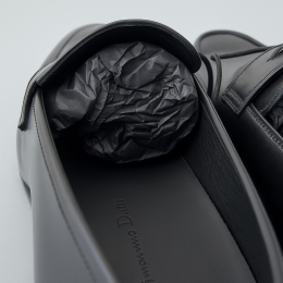 Mocassins Massimo Dutti en Cuir Noir