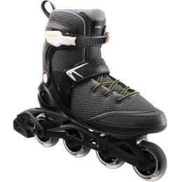 OXELO Roller fitness homme fit100 noir gris - Taille 43