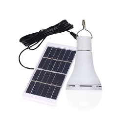 Lumière solaire LED Lampe solaire Puissance solaire Énergie solaire Éclairage de la tente de camping portable en plein air de pêche avec panneau