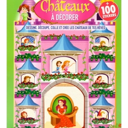 Châteaux à décorer + 100 stickers