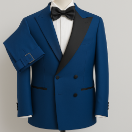 Nouveau smoking bleu Roi  50 Neuf avec étiquette. Blu studio